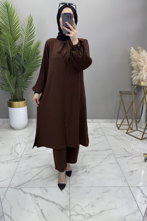 Oya Takım Kahve Kahverengi