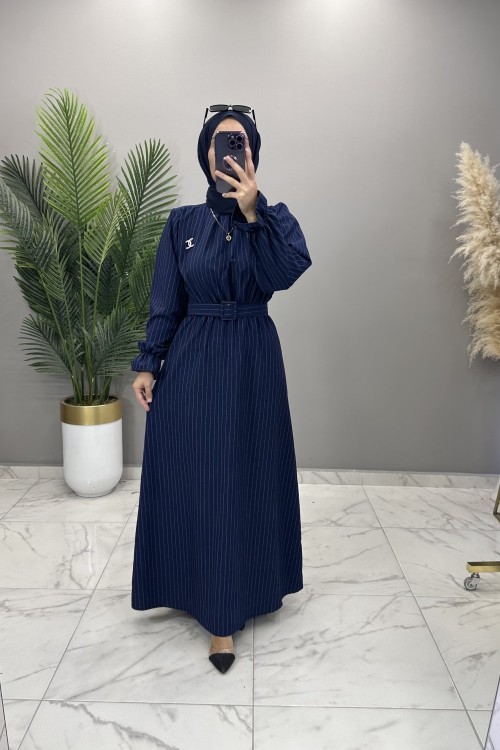 İrem Elbise Lacivert  Lacivert