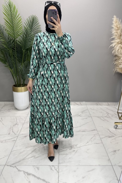 Şebnem Elbise Mint Mint Yeşili