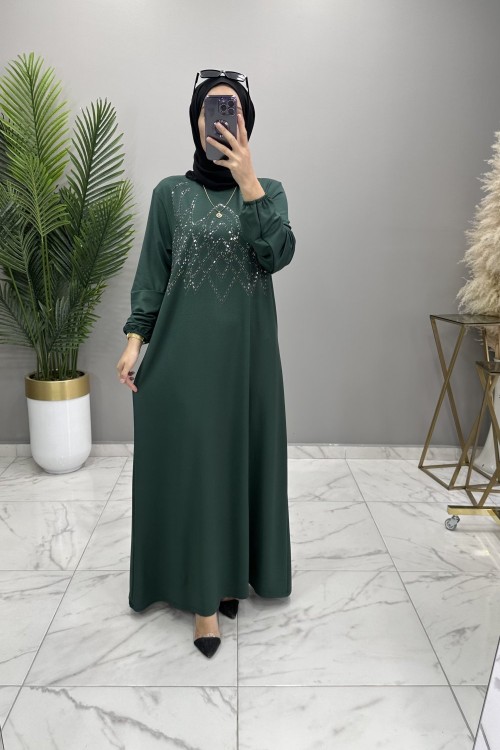 Rüveyda Abiye Elbise Zümrüt  Zümrüt