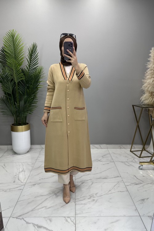 Kolej Triko Hırka Vizon  Vizon