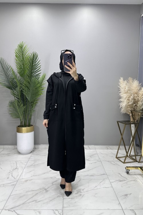 Asya Yelek Siyah  Siyah