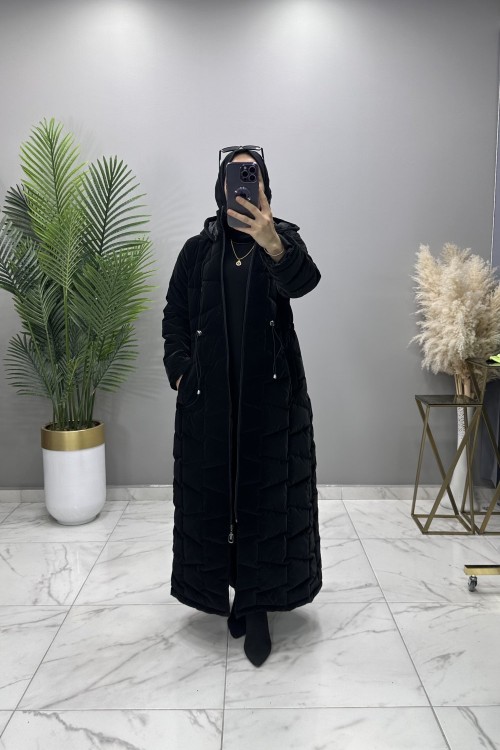 Orkide Parka Mont Siyah  Siyah