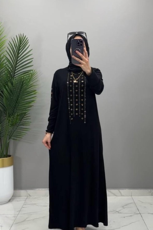 Efsun Elbise Siyah Siyah