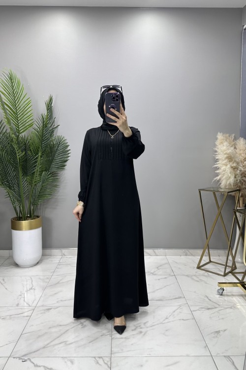 Gönül Elbise Siyah Siyah