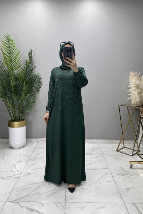 AJDA ABİYE ELBİSE ZÜMRÜT  Zümrüt