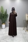 AJDA ABİYE ELBİSE KAHVERENGİ  Kahverengi