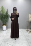 AJDA ABİYE ELBİSE KAHVERENGİ  Kahverengi