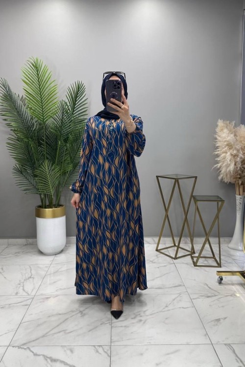 Firuze Elbise İndigo İndigo