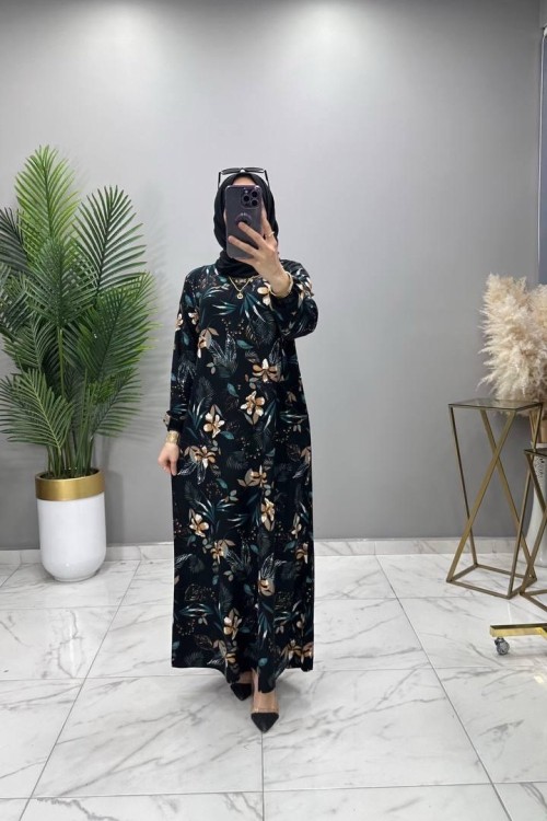 Gülben Elbise Siyah  Siyah