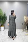 Sinem Elbise Gri Gri