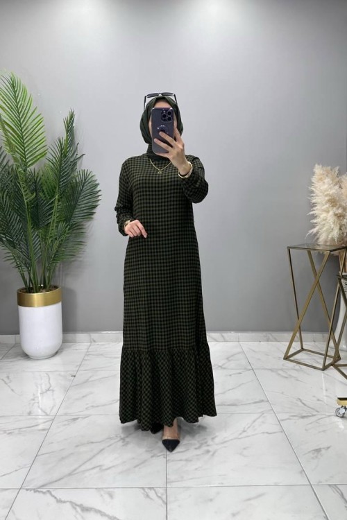 Sinem Elbise Haki Haki