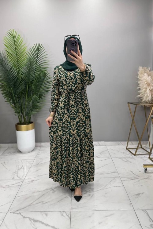 Ayperi Elbise Haki Haki