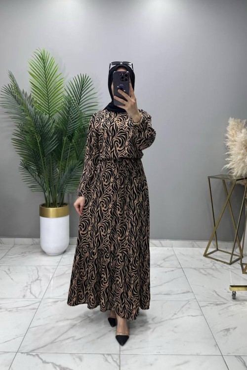 Beyza Elbise Siyah Siyah