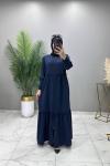 Azra Ferace Elbise Lacivert Lacivert