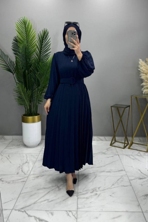 Ceyda Elbise Lacivert  Lacivert