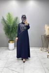 Dolunay Taşlı Elbise Lacivert  Lacivert