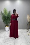 Ferda Elbise Bordo Bordo