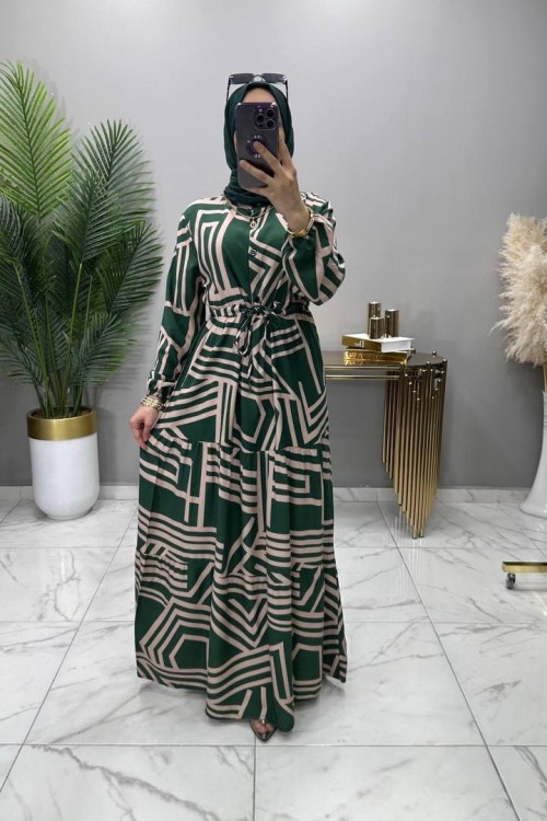 Minel Elbise Zümrüt  Zümrüt