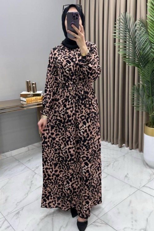 Zeliha Elbise Siyah Siyah