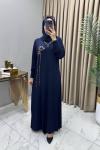 Ahunaz Elbise Lacivert  Lacivert