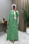 Leyla Elbise Yeşil Yeşil
