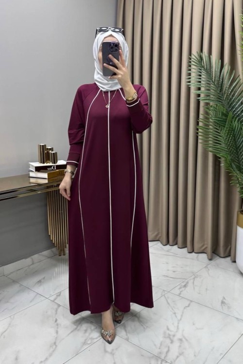 Şeyda Elbise Mürdüm Mürdüm