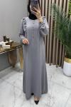 Sedef Elbise Gri Gri