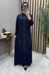 Işıltı Abiye Elbise Lacivert  Lacivert