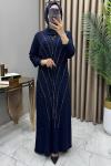 Işıltı Abiye Elbise Lacivert  Lacivert