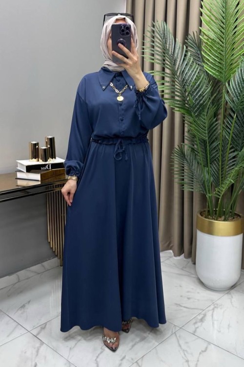 Asel Etekli Takım Lacivert  Lacivert