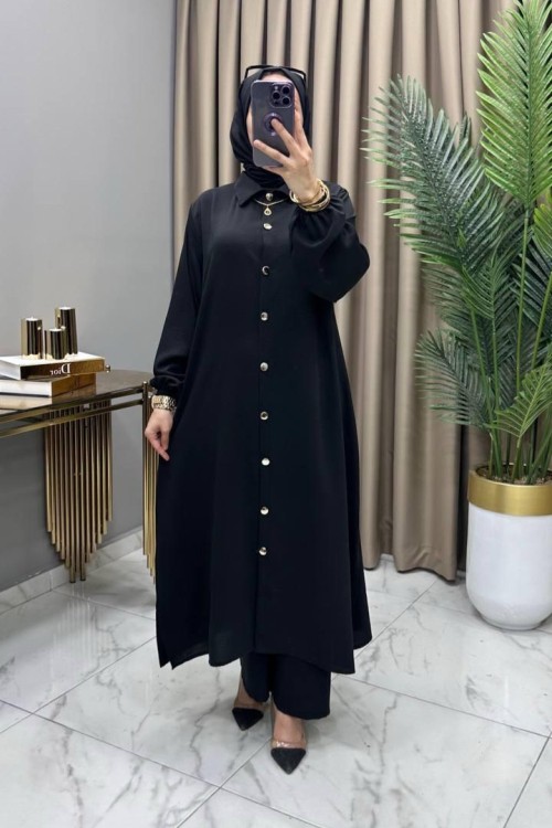 Elçin Takım Siyah  Siyah