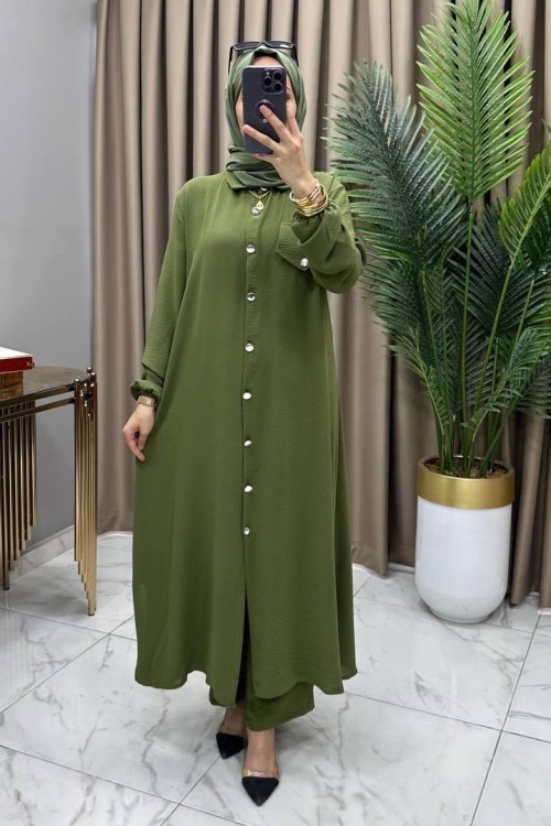 Neslişah Takım Haki Haki