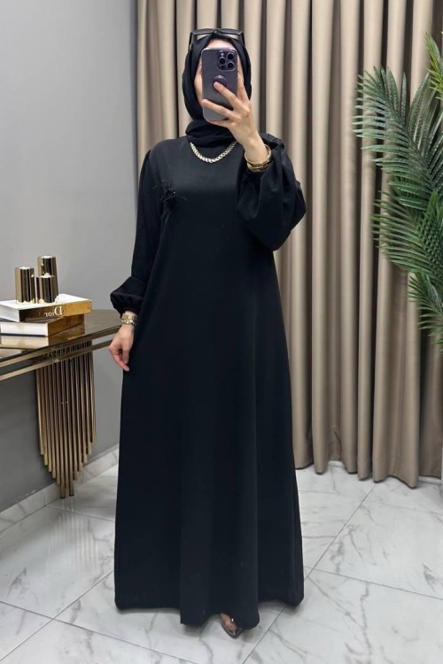 Mila Elbise Siyah Siyah