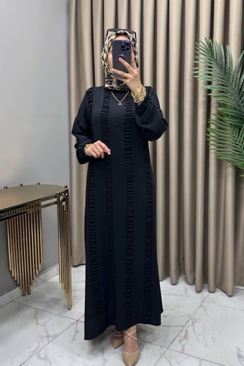 Ecmel Elbise Siyah  Siyah