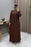 Ecmel Elbise Kahve Kahverengi