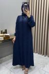 Ecmel Elbise Lacivert  Lacivert