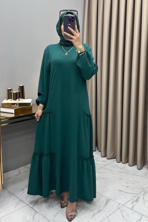 Cansel Elbise Zümrüt  Zümrüt