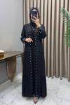 Şevin Abaya Takım Siyah