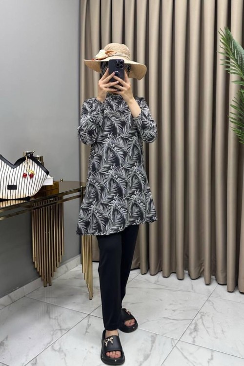 Haşema Üçlü Takım Beyaz  Beyaz