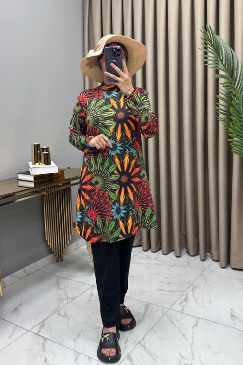 Haşema Üçlü Takım Yeşil Yeşil