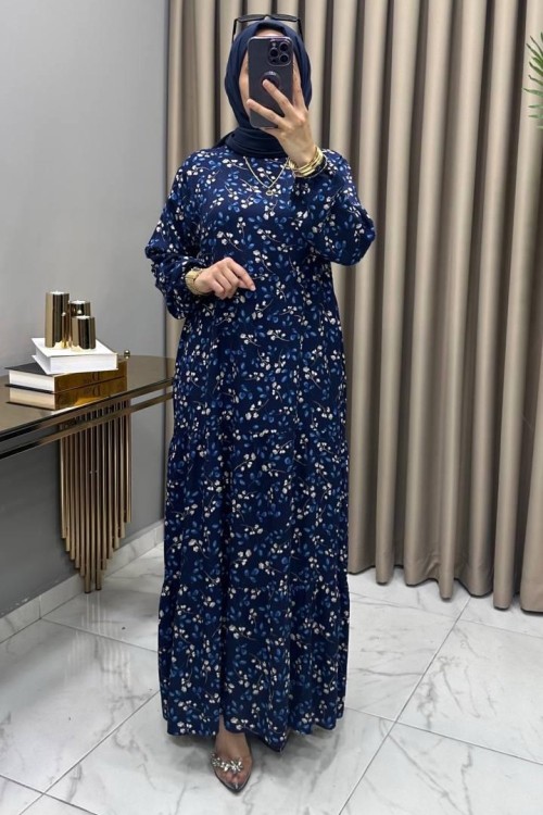 Nurcan Elbise Lacivert  Lacivert