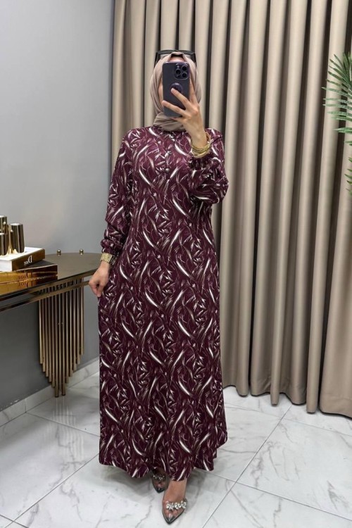 Ülkü Elbise Mürdüm Mürdüm