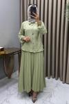 Suzan Etekli Takım Mint  Mint Yeşili