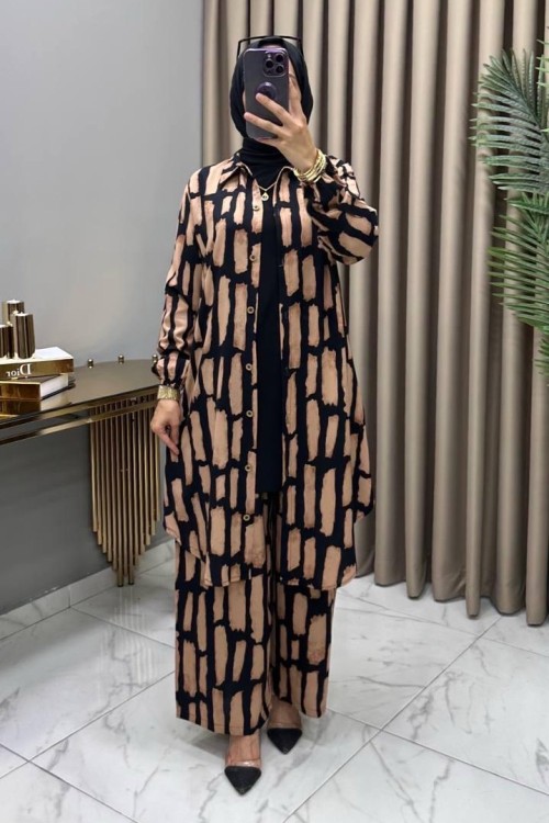 Şenay Takım Kahve Kahverengi