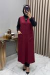 Ece Yelek Bordo Bordo