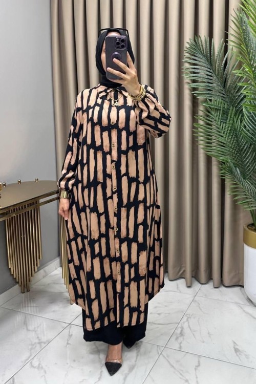 Parla Takım Kahve Kahverengi