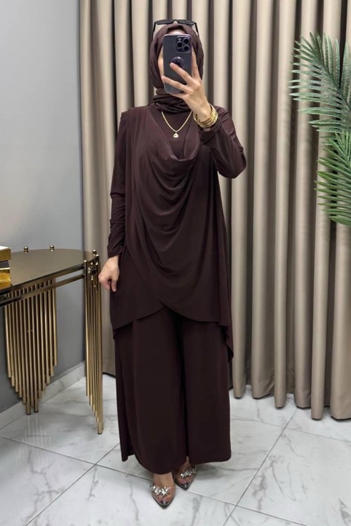 Duygu Takım Kahve Kahverengi