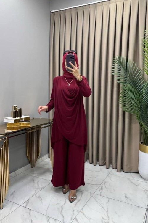 Duygu Takım Bordo Bordo