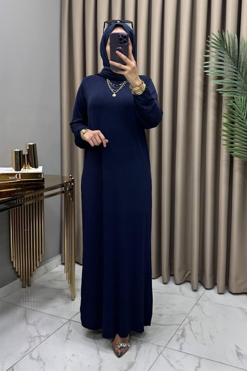 Asude Elbise Lacivert  Lacivert
